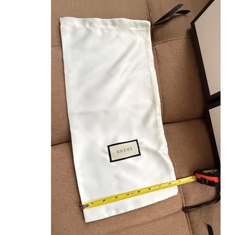 Gucci Set of 2 Large Shoe Boxes and 4 White Logo Dust Bags Luxury‎ Storage
